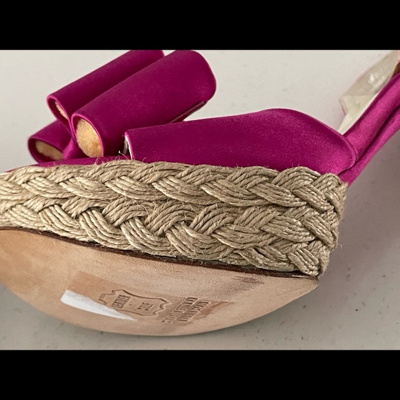 Fuchsia Pink Summer Pumps - Picture 4 of 11